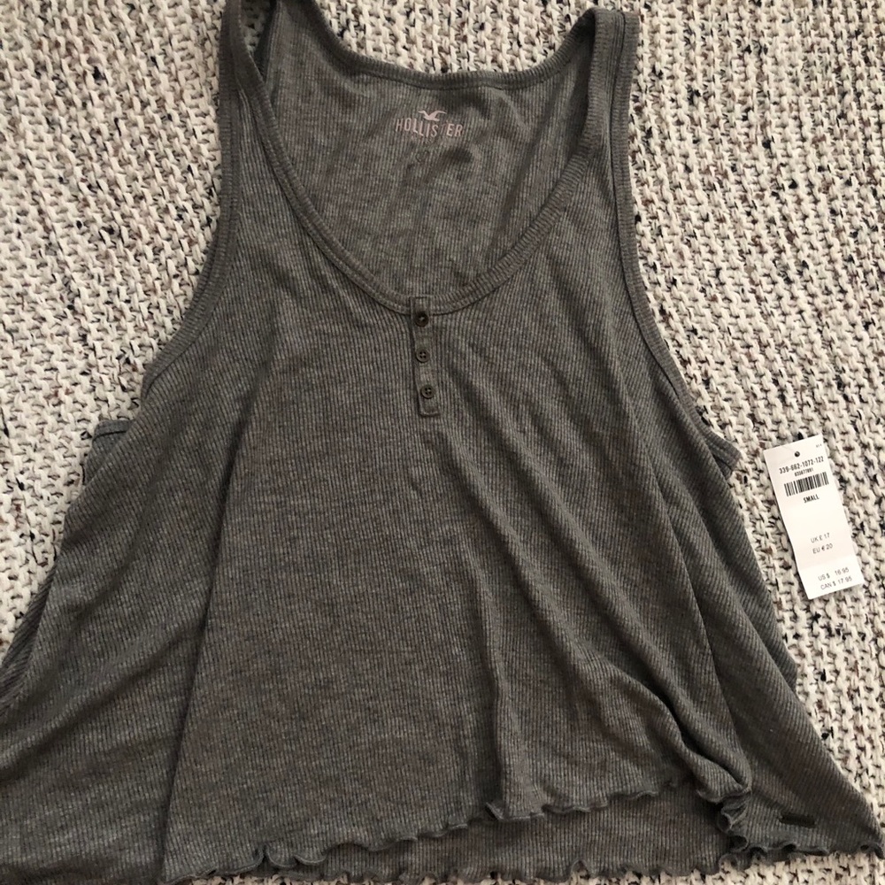 HOLLISTER grey flowy tank